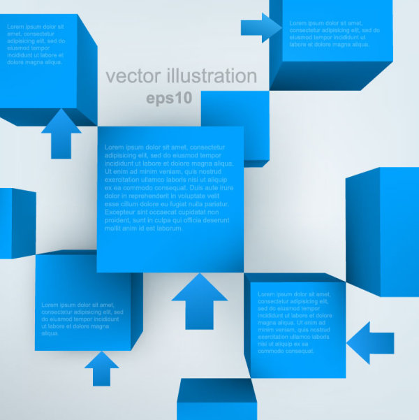 Trend stereo background 01 - vector material