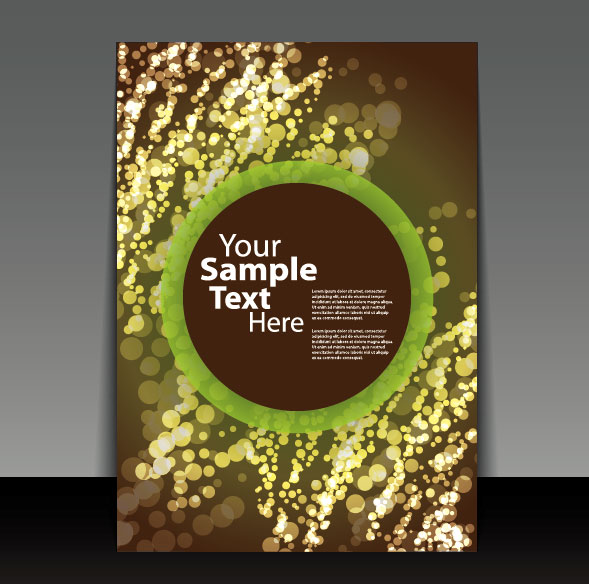 Beautifully cover template 06 - vector material