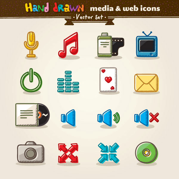 Cartoon icon vector material -2