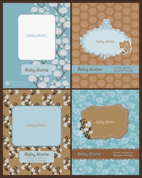 European label background 01 - vector material