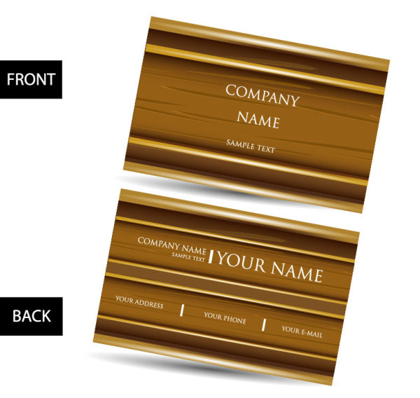 Business card template 01 - vector material
