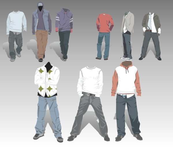 Jeans vector material