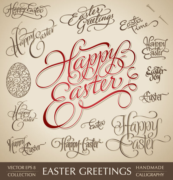 Handwritten English 05 - vector material