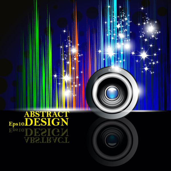 Colorful fashion background 02 - vector material