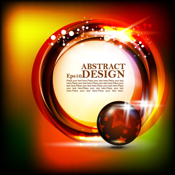 Colorful fashion background 05 - vector material