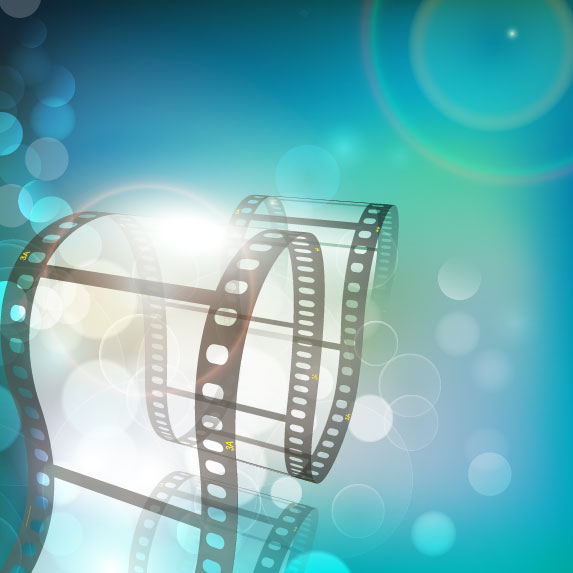 Exquisite fantasy film background 02 - vector material