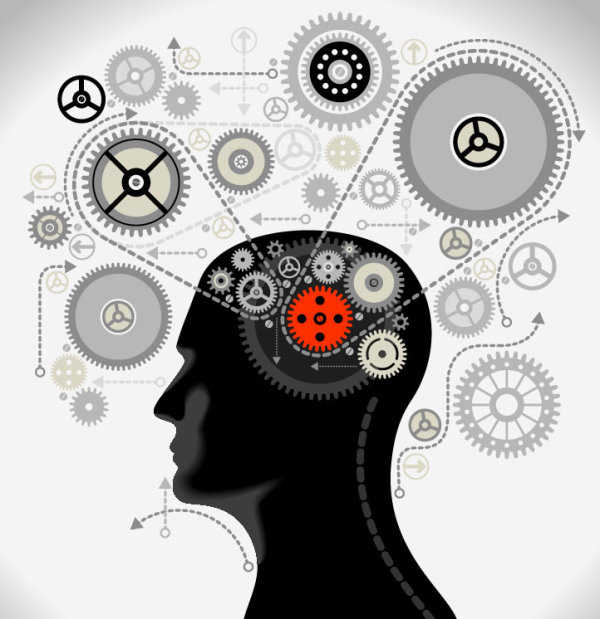 Brain thinking Picture 02 - vector material