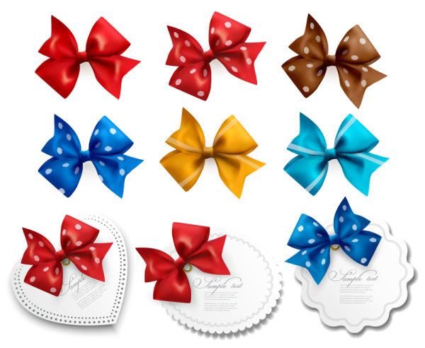 Bow label 02 - vector material