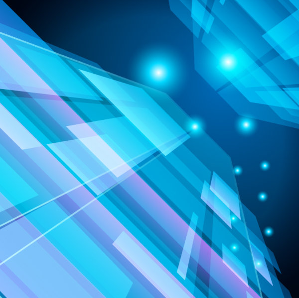 Dynamic blue background vector material