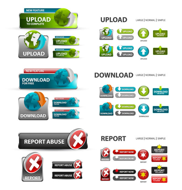 Web design elements 13 - vector material