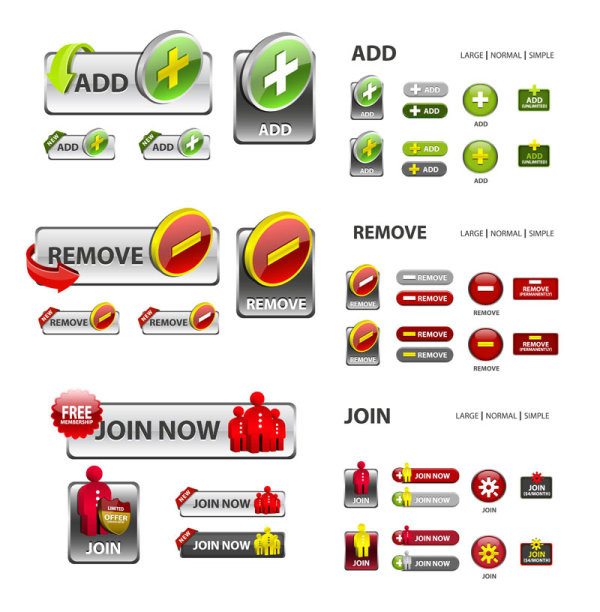 Web design elements 15 - vector material