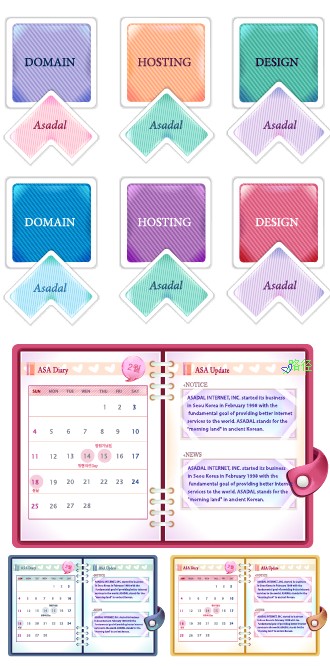 Beautifully label vector material