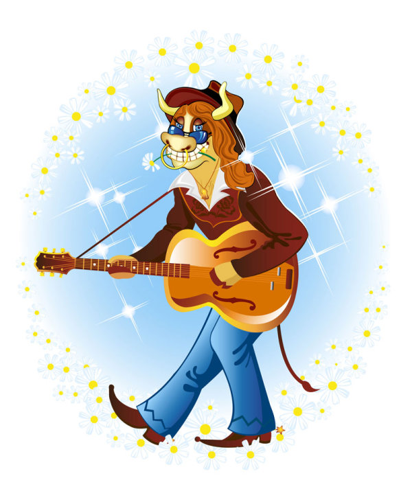 Cartoon image 01 - vector material