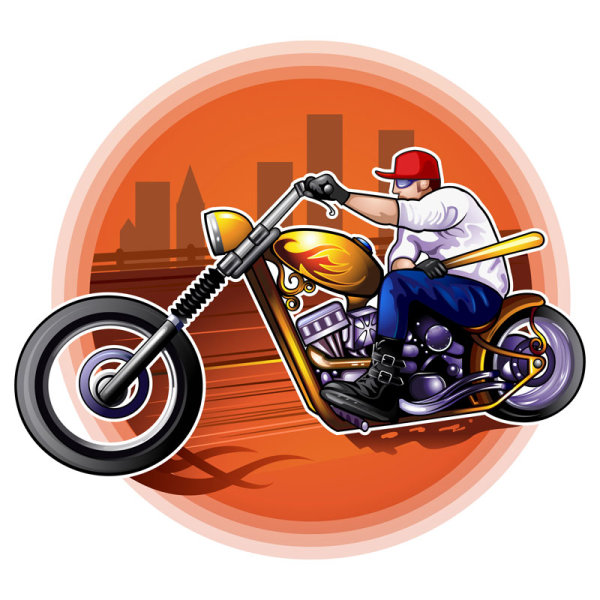 Cartoon trend figures - vector material