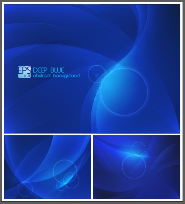 Blue line circle - design material
