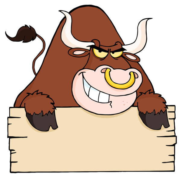 Raging Bull background 02 - vector material
