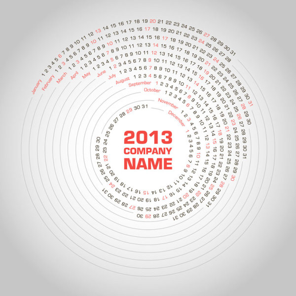 2013 Creative Calendar Meeting 07 - vector material