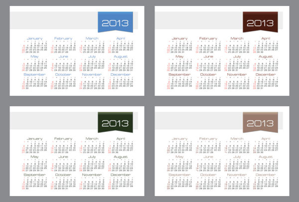 2013 Creative Calendar Meeting 20 - vector material