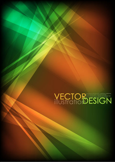 Gorgeous dynamic flare background 03 - vector material