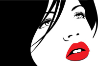 Beautiful silhouette 05 - vector material