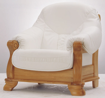 European-style leather sofa -1