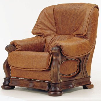 Modern brown single sofa