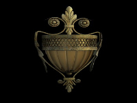 European classical wall lamp 3D model