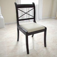 European black solid wood dinette