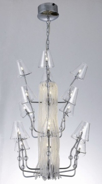 3D models of modern popular crystal chandeliers