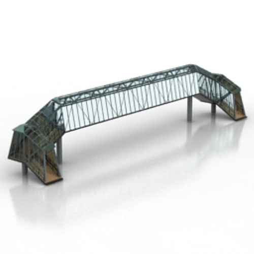 bridge construction site model