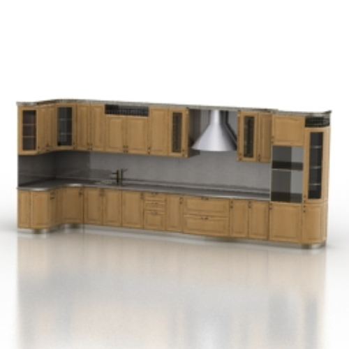 Luxury wooden cabinet model