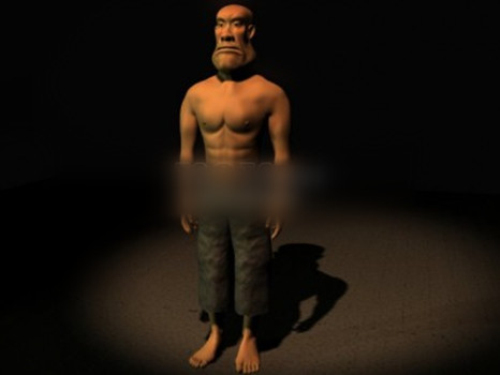 Retro man model
