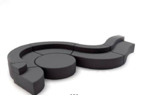 2014 s best wave-shaped sofa 3d model