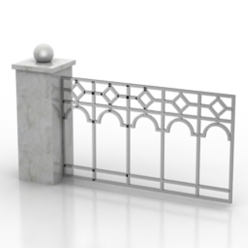 Courtyard wall model