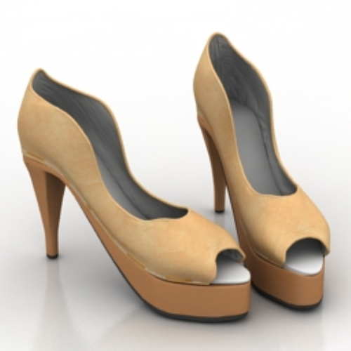 yellow high heels models