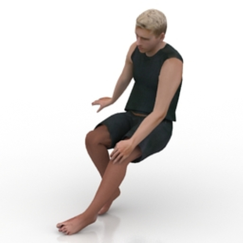 blond man 3d models