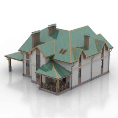 green villa 3D models