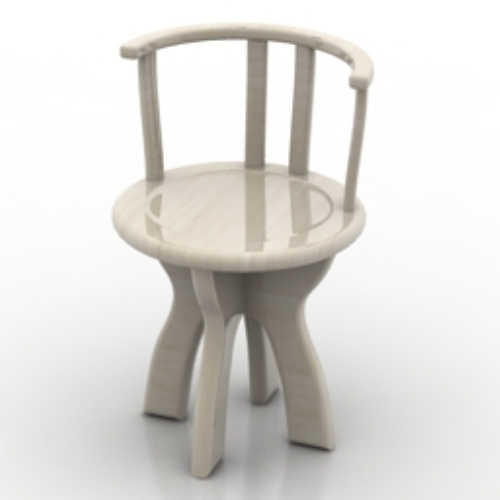 round stone bench model