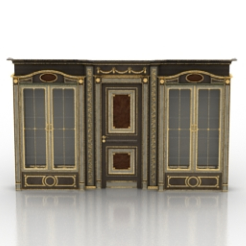 luxurious palace corridor model