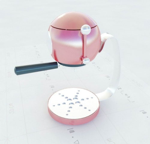 Pink Sofa 3d model