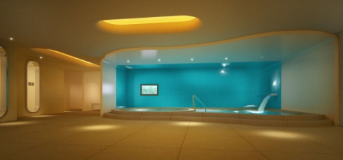 Luxurious bathroom 3d models