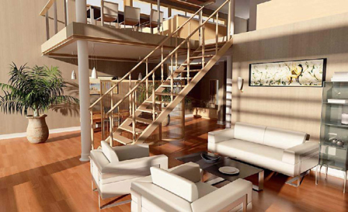 Split-level home improvement 3D model