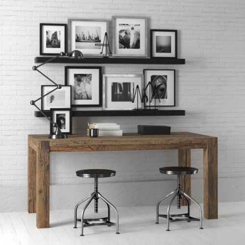simple wooden table and a 3D model