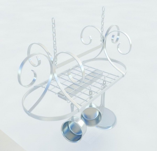 Metal kitchen in 3D