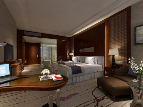 3D model of luxury hotel