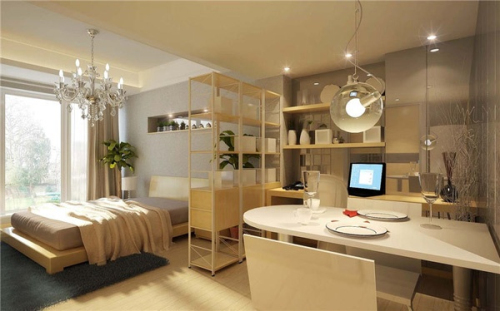 Small apartment decorated apartment 3D model
