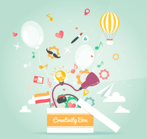 Box illustrator vector material Creative Business