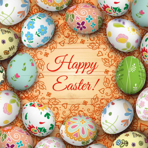 Beautiful wood grain background vector material Eggs
